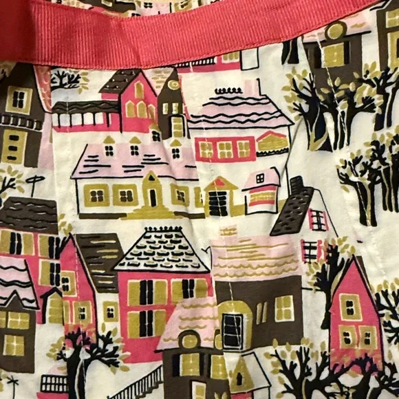 Bernardo Colorful Village Print A-Line Skirt - Picture 2 of 4